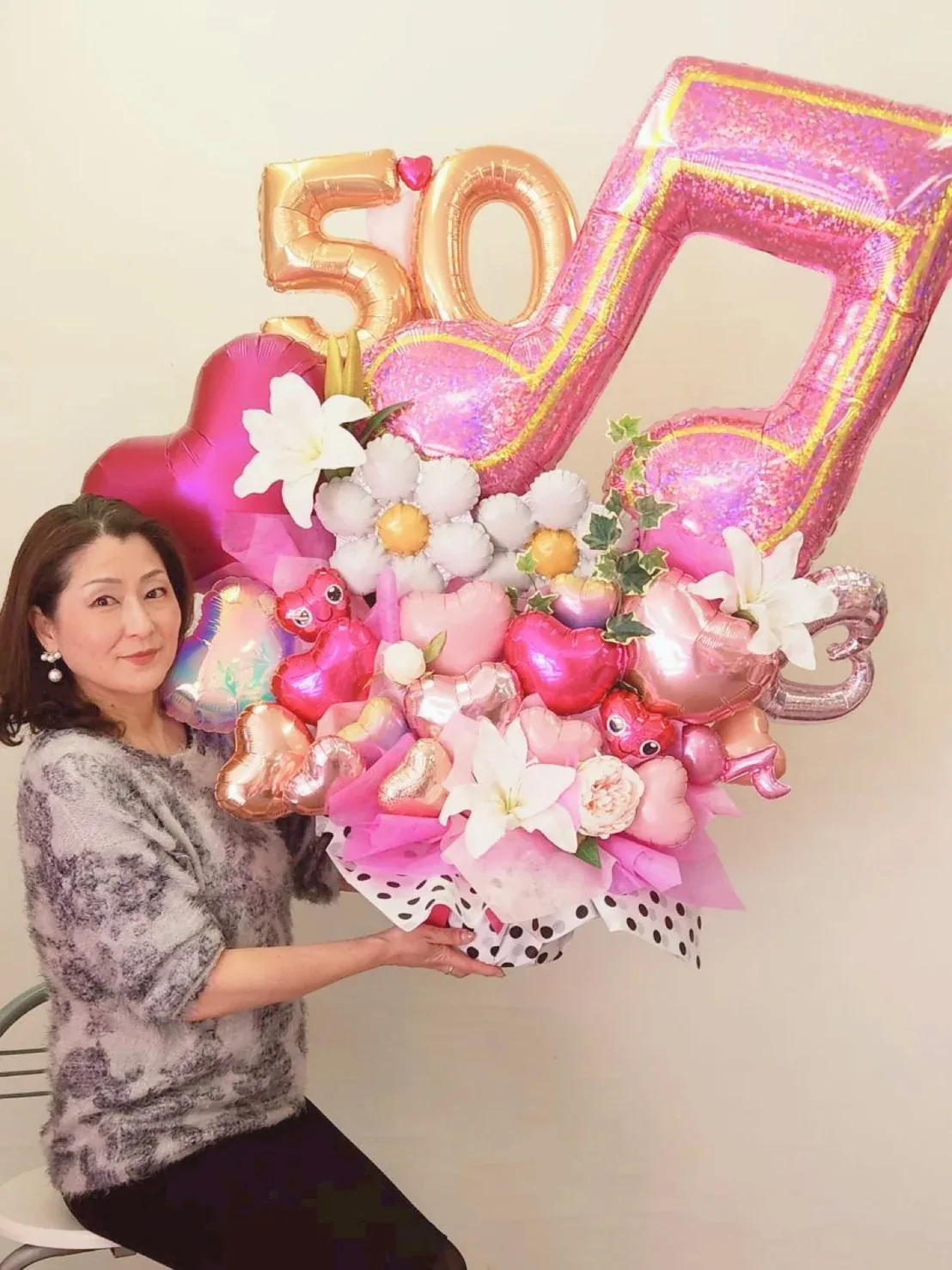 50歳誕生日バルーンブーケ